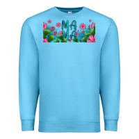 Ocean Blue cactus and flowers mama libbey glass Premium Sweatshirt - HRA Design Shop