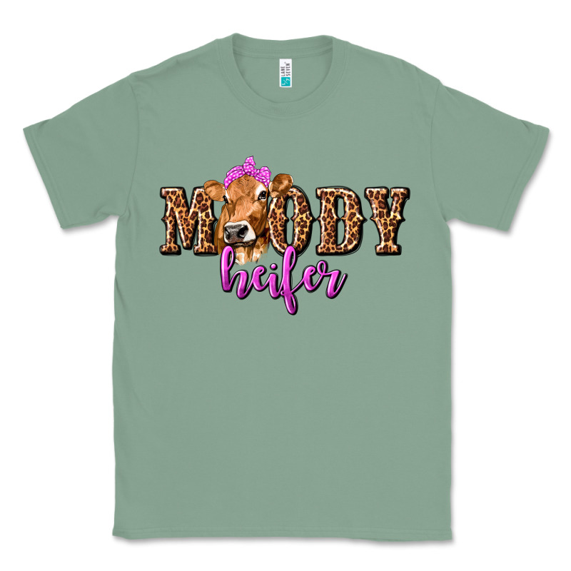 Moody Heifer With Leopard Tbw Classic Tee by texasbilliewilder | Teevron
