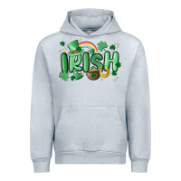 Heather Grey irish Urban Hoodie - MaliasSmallBusiness