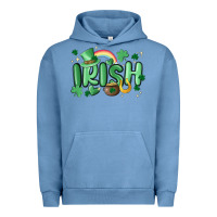 Pigment Pebble Blue irish Urban Hoodie - MaliasSmallBusiness