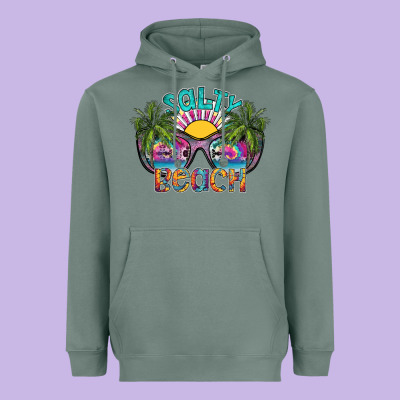 Salty Beach Heavyweight Hoodie Designed By Sublimationcraftshop