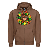 Chestnut black history sunflower Zipper Hoodie - texasbilliewilder