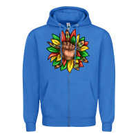 True Royal black history sunflower Zipper Hoodie - texasbilliewilder