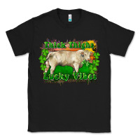 Black Thick Thighs Lucky Vibes Charolais Bull Classic Tee - RanaPortraitStore