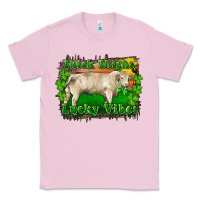 Bubblegum Pink Thick Thighs Lucky Vibes Charolais Bull Classic Tee - RanaPortraitStore