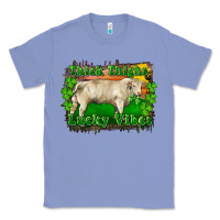 Colony Blue Thick Thighs Lucky Vibes Charolais Bull Classic Tee - RanaPortraitStore