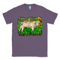 Lavender Thick Thighs Lucky Vibes Charolais Bull Classic Tee - RanaPortraitStore
