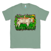 Sage Thick Thighs Lucky Vibes Charolais Bull Classic Tee - RanaPortraitStore
