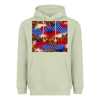 Matcha 4th of July USA flag leopard 20oz tumbler Heavyweight Hoodie - Neo Western