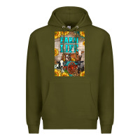 Army Green Western Farm Life Premium Hoodie - LillyAllenDesigns