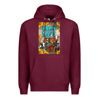 Burgundy Western Farm Life Premium Hoodie - LillyAllenDesigns