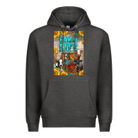 Charcoal Heather Western Farm Life Premium Hoodie - LillyAllenDesigns