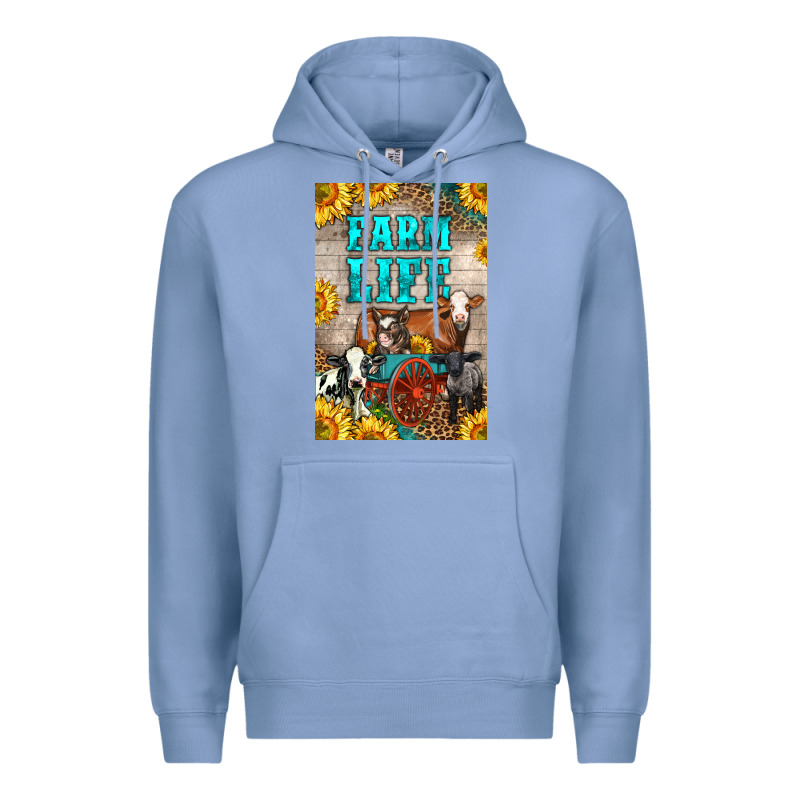 Western Farm Life Premium Hoodie by LillyAllenDesigns | Teevron