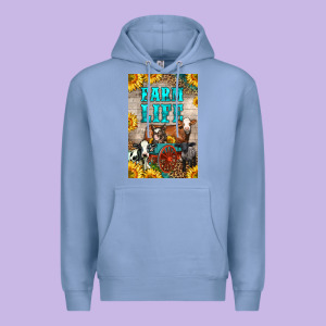 Western Farm Life Premium Hoodie Designed By Lillyallendesigns