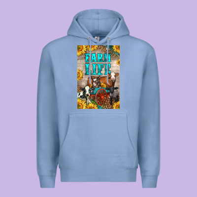 Western Farm Life Premium Hoodie Designed By Lillyallendesigns
