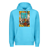 Ocean Blue Western Farm Life Premium Hoodie - LillyAllenDesigns