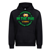 Black everybody in the pub getting tipsy Urban Hoodie - MaliasSmallBusiness