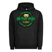 Pigment Black everybody in the pub getting tipsy Urban Hoodie - MaliasSmallBusiness