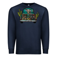 Navy soldier truck Premium Sweatshirt - CowhideDigitalArt