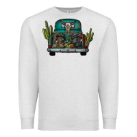 Oatmeal Heather soldier truck Premium Sweatshirt - CowhideDigitalArt