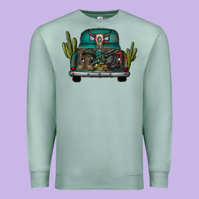 Soldier Truck Premium Sweatshirt Designed By Cowhidedigitalart