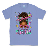 Colony Blue nail hustler afro messy bun Classic Tee - texasbilliewilder
