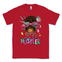 Red nail hustler afro messy bun Classic Tee - texasbilliewilder