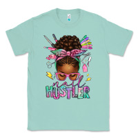 Seafoam nail hustler afro messy bun Classic Tee - texasbilliewilder