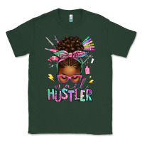 Sports Green nail hustler afro messy bun Classic Tee - texasbilliewilder