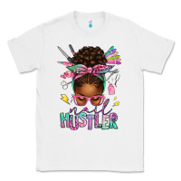 White nail hustler afro messy bun Classic Tee - texasbilliewilder