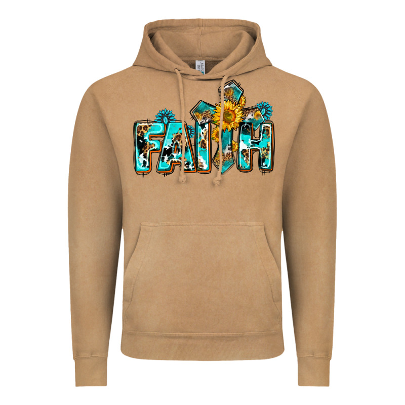 Faith With Cross Ado Vintage Hoodie by AdoDesignShop | Teevron