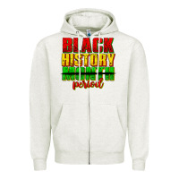 Oatmeal Heather black history month period juneteenth Zipper Hoodie - texasbilliewilder