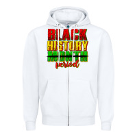 White black history month period juneteenth Zipper Hoodie - texasbilliewilder