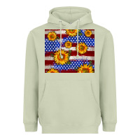 Matcha 4th of July USA flag sunflower 20oz tumbler Heavyweight Hoodie - Neo Western
