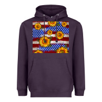 Plum 4th of July USA flag sunflower 20oz tumbler Heavyweight Hoodie - Neo Western