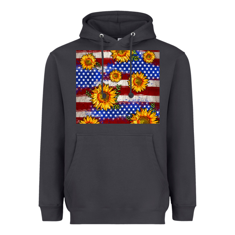 4th Of July Usa Flag Sunflower 20oz Tumbler Heavyweight Hoodie by Neo Western | Teevron