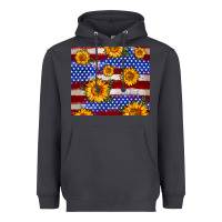 Smoke 4th of July USA flag sunflower 20oz tumbler Heavyweight Hoodie - Neo Western