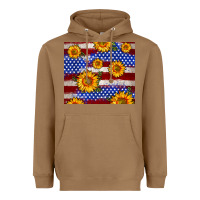 Toasted Coconut 4th of July USA flag sunflower 20oz tumbler Heavyweight Hoodie - Neo Western