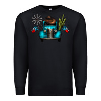 Black texas truck Premium Sweatshirt - CowhideDigitalArt