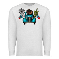 Oatmeal Heather texas truck Premium Sweatshirt - CowhideDigitalArt