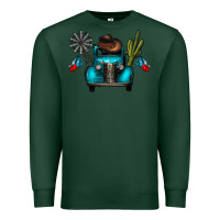 Sports Green texas truck Premium Sweatshirt - CowhideDigitalArt