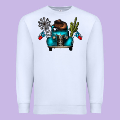 Texas Truck Premium Sweatshirt Designed By Cowhidedigitalart