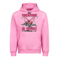 Fuchsia Pink new creation in christ 2 corinthians5.17 Urban Hoodie - MaliasSmallBusiness