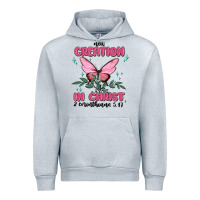 Heather Grey new creation in christ 2 corinthians5.17 Urban Hoodie - MaliasSmallBusiness