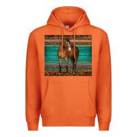Carrot western horse serape  leather leopard Premium Hoodie - BarkalooDesign