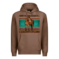 Chestnut western horse serape  leather leopard Premium Hoodie - BarkalooDesign