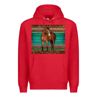 Red western horse serape  leather leopard Premium Hoodie - BarkalooDesign