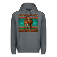 Rock western horse serape  leather leopard Premium Hoodie - BarkalooDesign