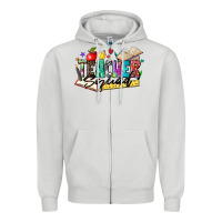Dove Grey teacher squad Zipper Hoodie - Zillion Design Studio
