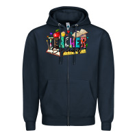 Navy teacher squad Zipper Hoodie - Zillion Design Studio